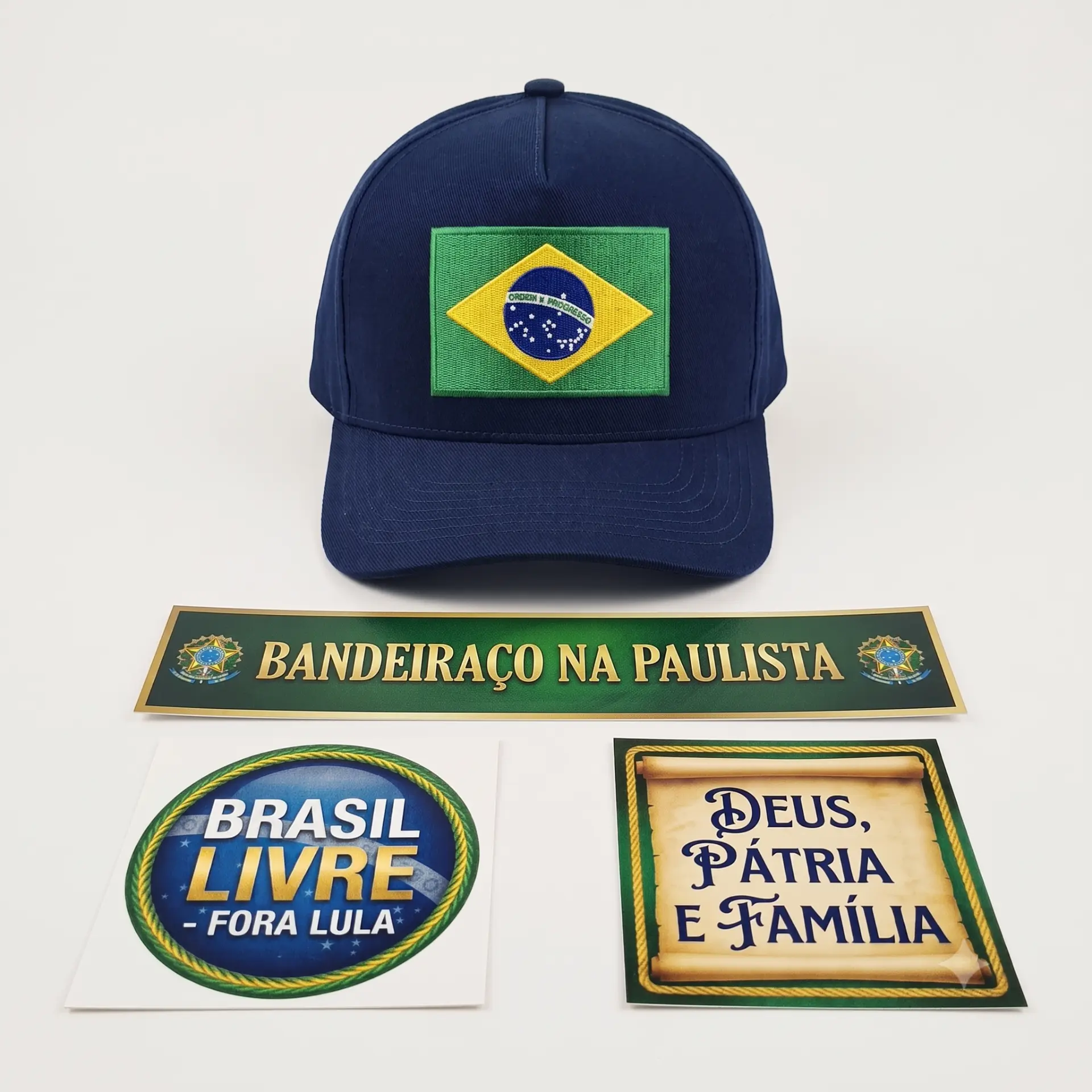 Itens do kit Cabeça Erguida