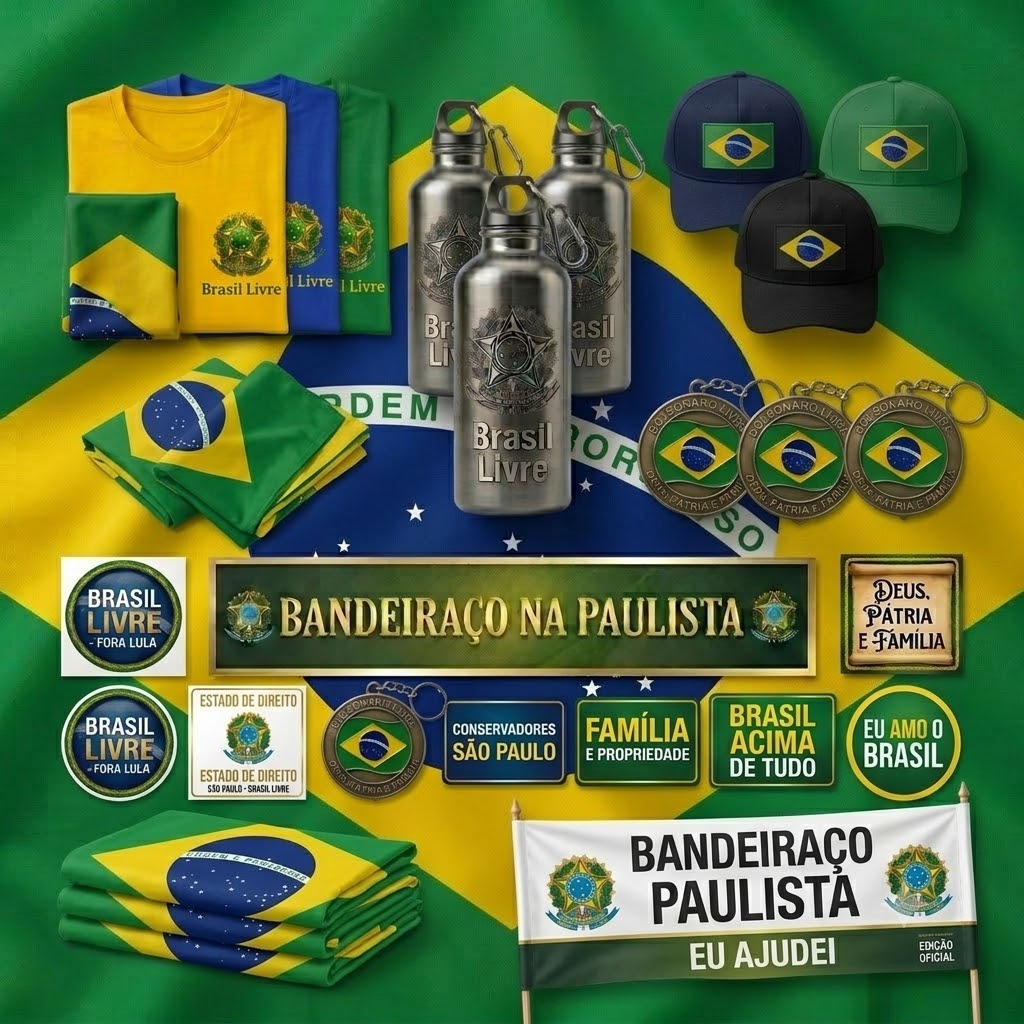 Itens do kit Patrono do Bandeiraço