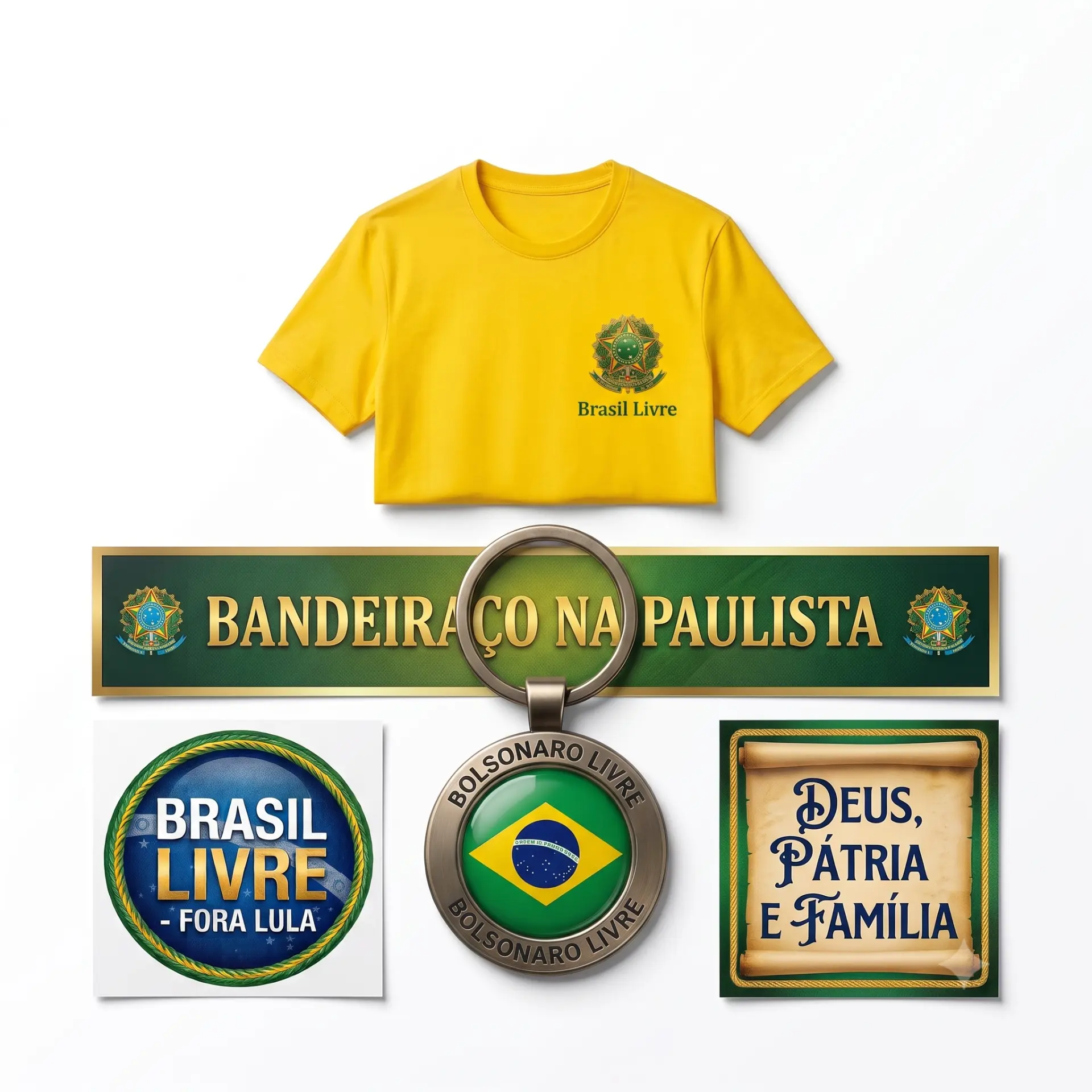 Itens do kit Peito Aberto
