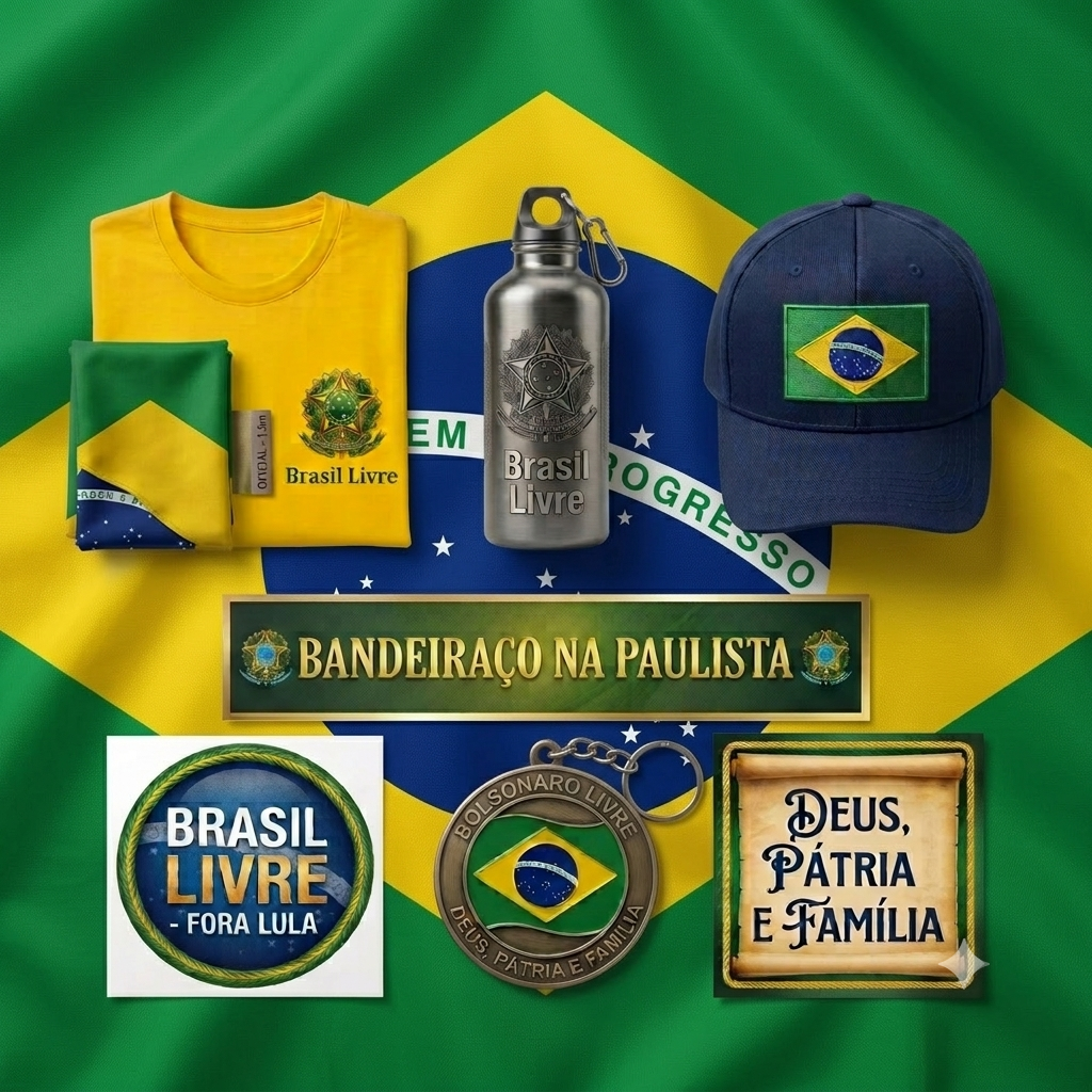Itens do kit Porta-Bandeira